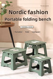 Taburete plegable ligero para el hogar, ideal para pesca, ocio, niños, pequeño banco para exteriores, portátil, de plástico antideslizante.