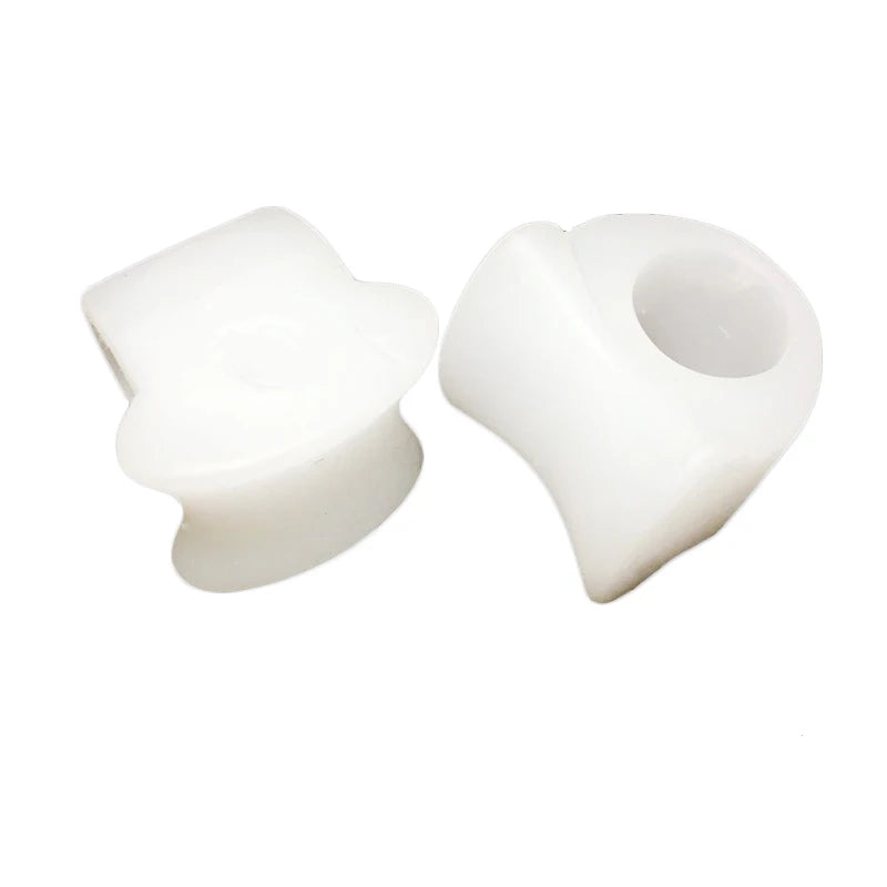 2pcs Soft Silicone Gel Toe Separator Hallux Valgus Bunion Spacers 0verlapping Toes Thumb Corrector Foot Care Tool C1587 2pcs So