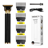 T9 LCD Electric Hair Trimmer Oil Shaving Head Electric Clipper Engraving Electric Clipper Hair Precision Trimmer for Men Care