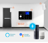 FUERS WIFI GSM Alarm System Wireless Home Burglar Security Alarm System Tuya APP Control Siren Motion Detector PIR Smoke Sensor