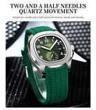 NIBOSI Luxury Men‘s Watches Business Waterproof Male Clock Luminous Silicone Band Date Square Quartz Man Watches Reloj Hombre