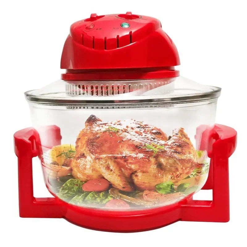 12L Light Wave Furnace Glass Air Fryer Grilled Chicken Grilled Chips Hot Air Circulation Air Furnace