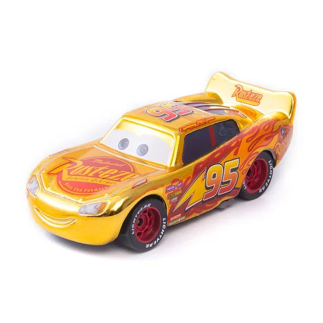 Disney Pixar Cars Toys Racing Lightning McQueen Jackson Storm Mater Sheriff 1:55 Diecast Model Car Toy Children Birthday Gift
