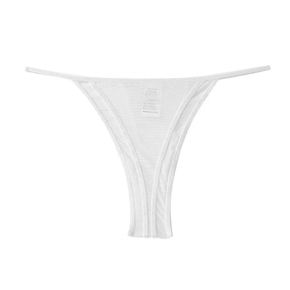 Europe and the United States sexy thong women thin belt thin seamless ice silk breathable thong sports underwear