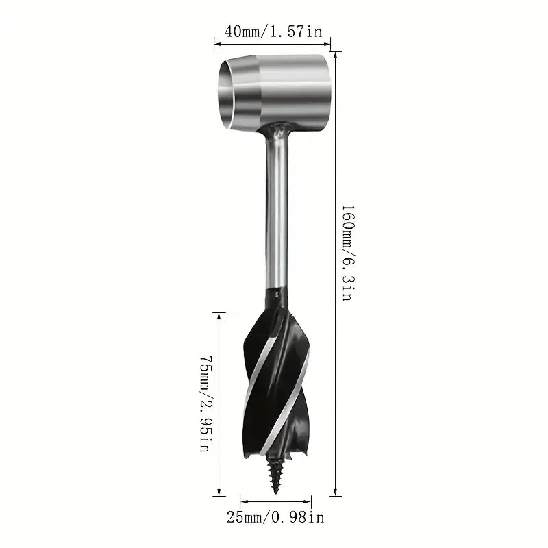 Outdoor Carpenter Drill Bits for Camping Survival Tools Drilling Holes Chopping Wood Accessories Four Blade Support Drill Bits