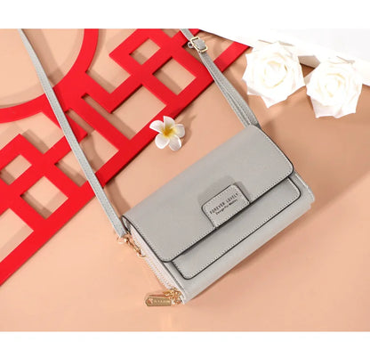 Nuevos bolsos de piel sintética para mujer, multifuncionales, de gran capacidad, tipo bandolera, a la moda, para teléfono