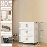 Storage Cabinet Folding Storage Box Home Living Room Toy Cabinet Storage Rack Snack Cabinet Installation-Free Kitchen Storage Cabinet Folding Storage Cabinet Organizer