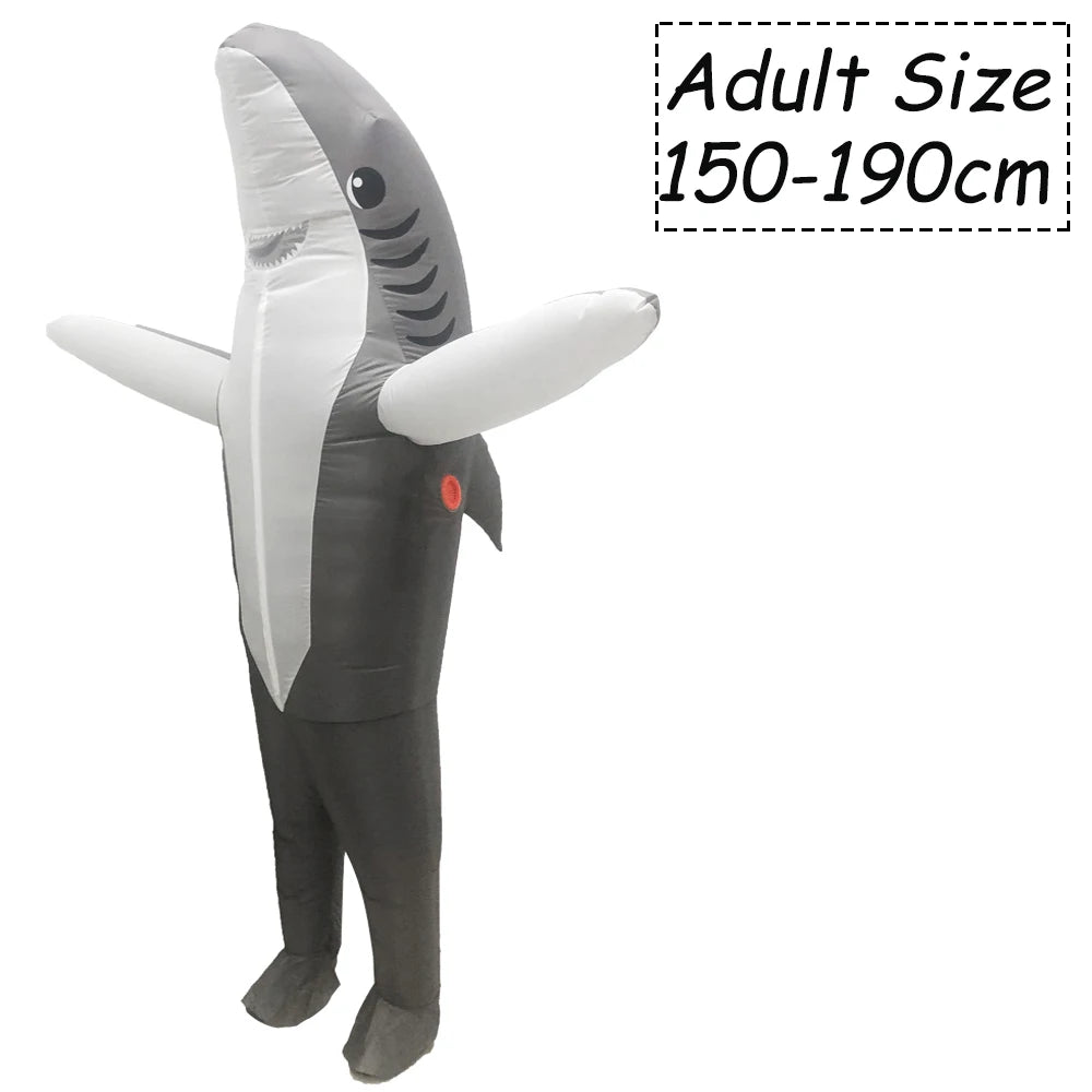 Adult Cute Animals Inflatable Costume Bunny Zebra Shark Bee Koala Cosplay Funny Suits For Halloween Purim Fancy Mascot Costumes
