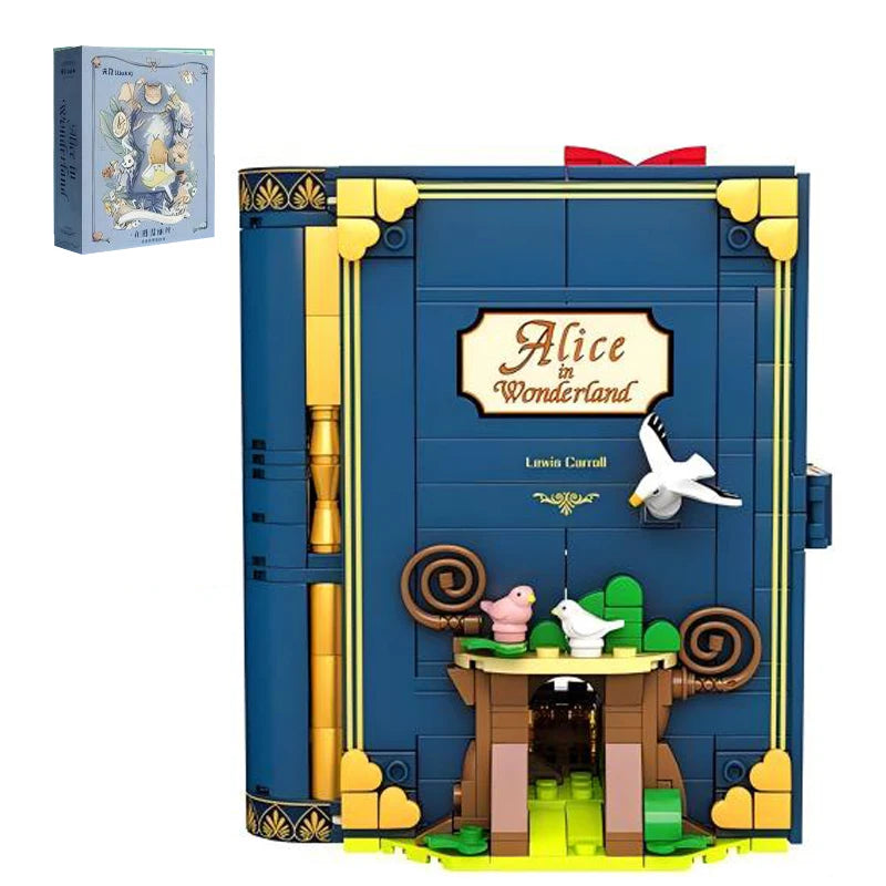 Dream Princess 3D Storybook Building Blocks Books Anime Film MOC Bricks Toys Cute Fairy Tales Model Children Girl Birthday Gifts