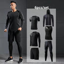 Traje deportivo para hombre, conjuntos para correr, compresión, gimnasio, fitness, ropa deportiva de secado rápido, mallas de baloncesto, ropa interior para correr al aire libre y entrenamiento.