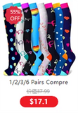 Unisex Compression Socks Football Socks Non-slip Long Tube Knee High Stockings Socks Striped Soccer Socks Running Sports Socks