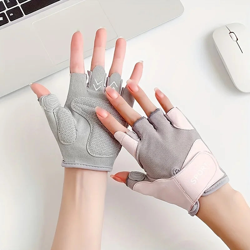 Guantes de entrenamiento con excelente agarre, ligeros, para gimnasio, levantamiento de pesas, ciclismo, ejercicio, entrenamiento, fitness, remo, unisex.