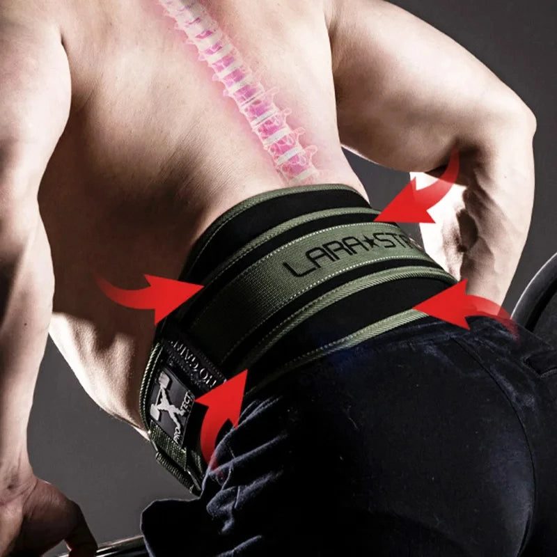 Men and Women Weightlifting Fitness Belt Training High Intensity Squat Deadlift Gym Nylon Waist Support Thickening For Back