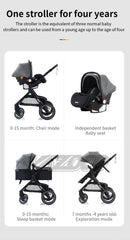 Baby stroller 3 in1,four wheel stroller,2 in 1 baby car,Lightweight strollers,Mutifunction Strollers,baby carriage,Poussette