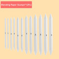Blending Stumps and Tortillions Paper Art Blenders Sandpaper Pencil Sharpener Pointer for Artist Charcoal Sketch Drawing Tools