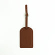 Customized Letters Smooth PU Leather Classic Ultra-Thin Travel Aviation Luggage Tag Signature Luggage Label
