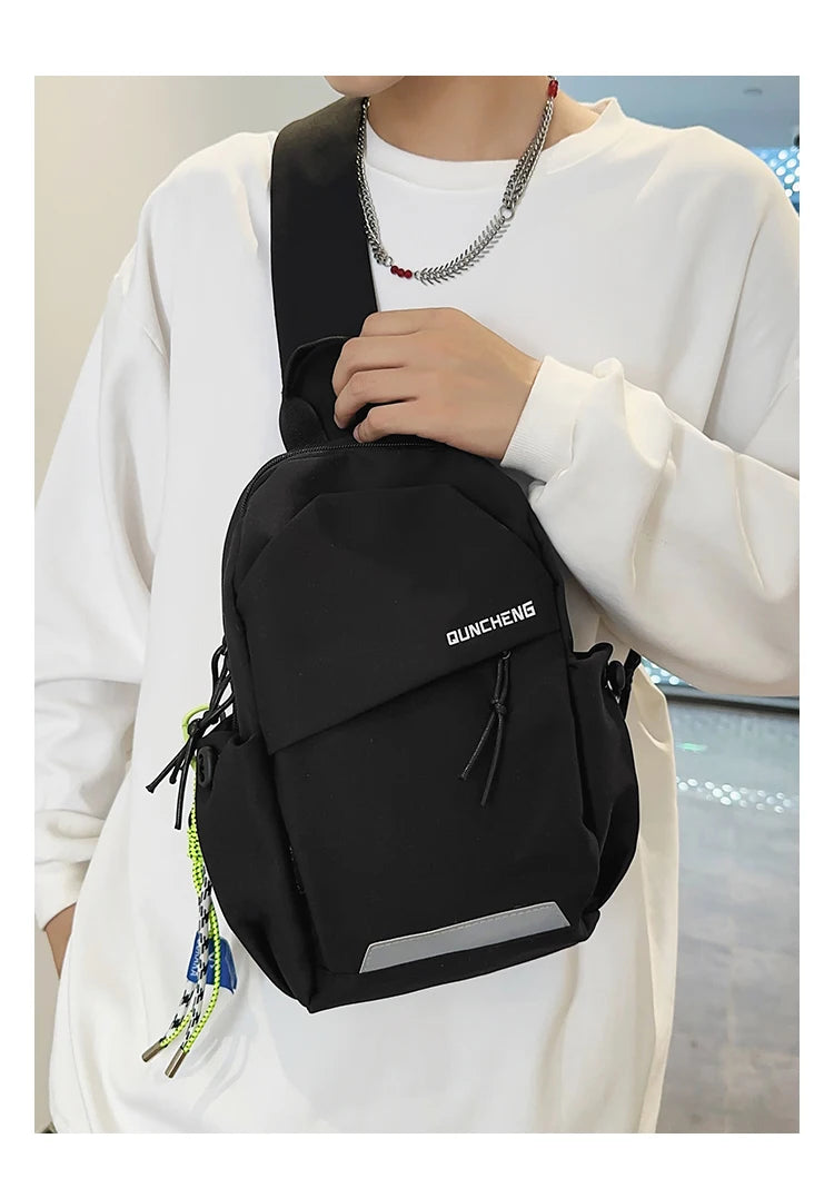 Bolso bandolera para hombre, de un solo hombro, mochila pequeña, bolso de pecho para mujer, ciclismo, deportes, escalada de montaña, niños, tableta, ligero, Mo