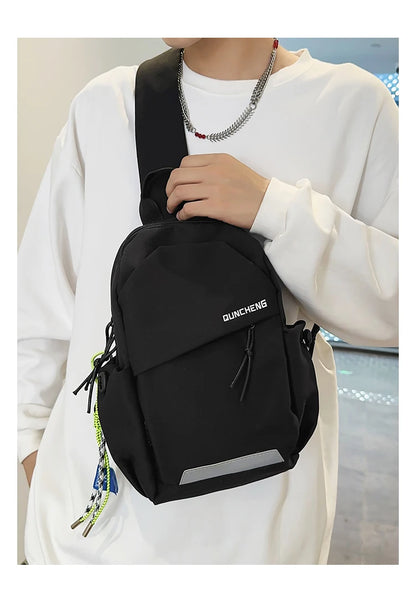 Bolso bandolera para hombre, de un solo hombro, mochila pequeña, bolso de pecho para mujer, ciclismo, deportes, escalada de montaña, niños, tableta, ligero, Mo