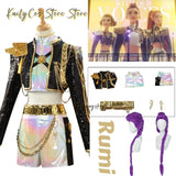 Movie K-Pop Demon Rumi Anime Cosplay Costume Idol Girl Rumi Uniform Role Play For Party Halloween Carnival Outfits