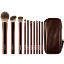 10pcs/set Hourglass Makeup brushes Powder Eyeshadow Domed Crease Make up brush Stippling Angled Shadow Brow with cosmeetic bag