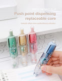 12Pcs/Set Transparent Dot Dispensing Double-sided Tape Replaceable Refills Handbook Dot Glue Stationery School Office Supplies