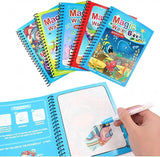 1 Livro de Colorir Infantil com Caneta de Água Recarregável (Livro Mágico de Desenho com Água) – Brinquedo Educativo de Desenho e Aprendizado