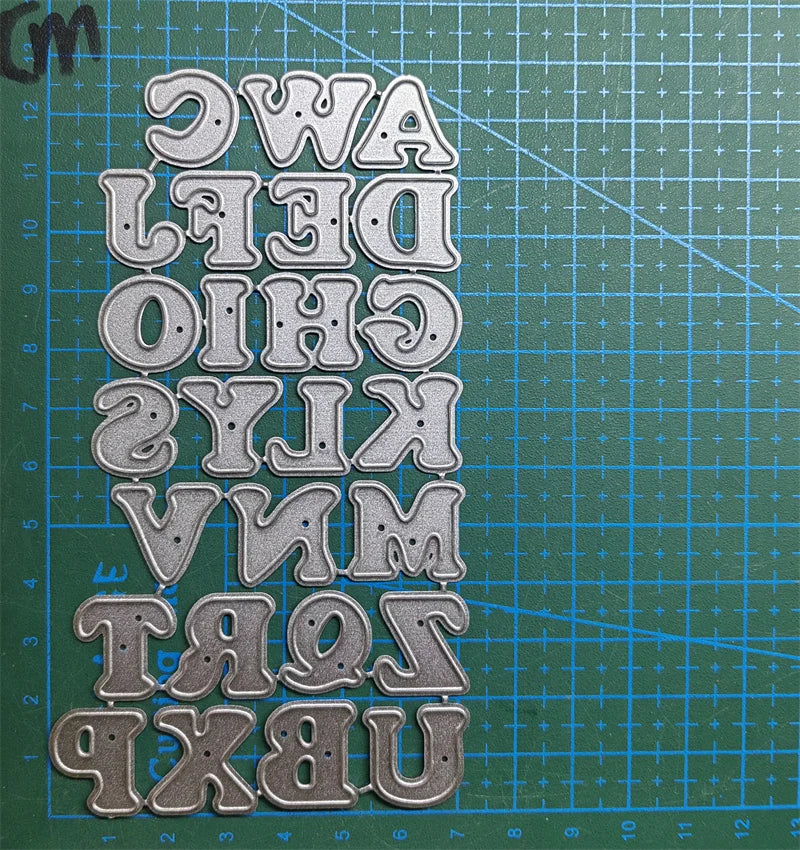 Letter Metal Cutting Dies Stencil Template Die Cut Scrapbooking Embossing Dies Art Decoration Craft Knife Mold