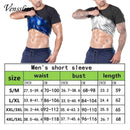 Vensslim Men’s Sauna Suit Sweat Heat Trapping Workout Fat Burner Vest Slimming Body Shaper Tank Top Waist Trainer Fitness Corset