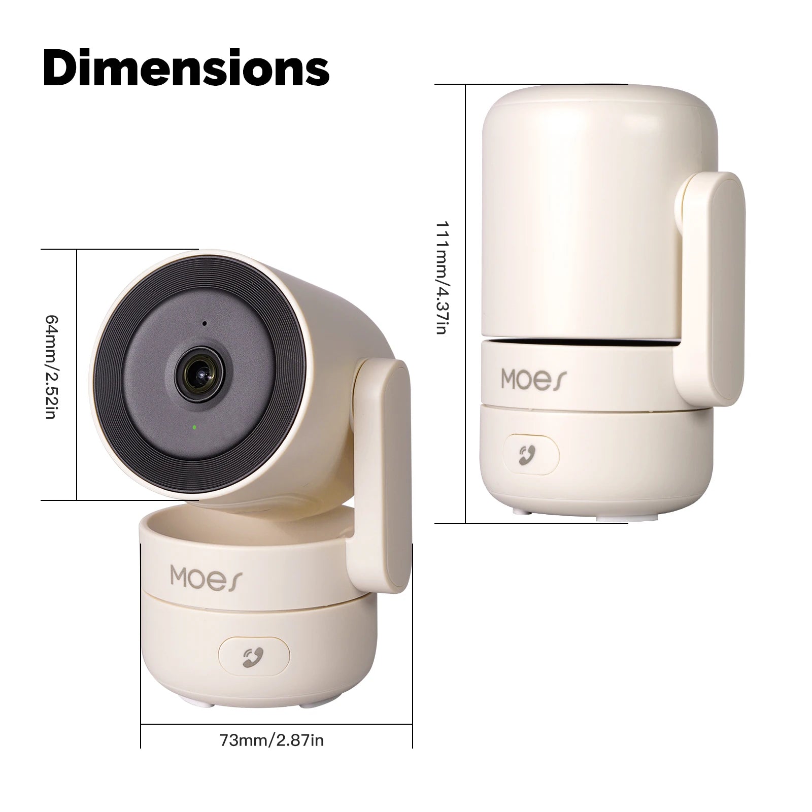MOESTuya WiFi Indoor Pan/Tilt Smart Security Camera 4MP HD Infrared Night Vision Motion Sound Detection Panoramic Patrol Monitor