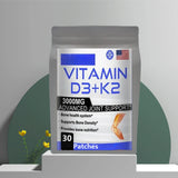 Hot sale Vitamin D3+K2 Patch - Promotes Calcium Absorption, Cardiovascular Health & Growth Development free shipping