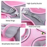 Cat Dog Harness Vest Chest Rope Set Reflective Breathable Adjustable Pet Harness for Small Medium Dogs Outdoor Walking