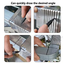 90 Degree Square Steel Bending Ruler Right Angle Arc Bending Drawing Line Ruler Building Parallel Line Drawing Cutting Marking