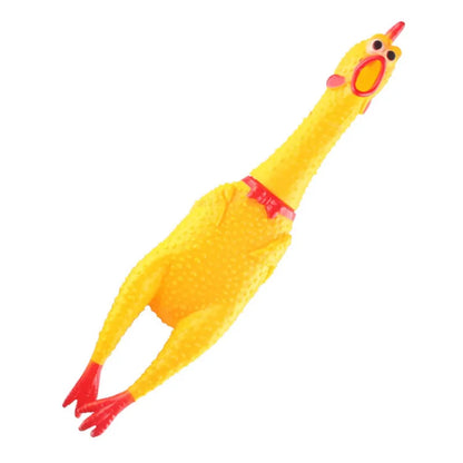 Screaming Chicken Dog Toy Squeeze Squeaky Dog Toys Interactive Puppy Toys Cleaning Teeth Chew Toys for Dogs Pet Supplies 1pcs