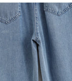Casual High Waist Chic Slim Straight Tube Full Length Pants Korean Fashion Office Lady Summer Plus Size Clothing