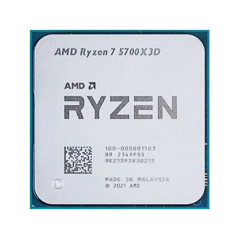 AMD Ryzen 7 5700X3D R7 5700X3D New 4.1 GHz 8-Core 16-Thread CPU 7NM L3=96M 100-000001503 Socket AM4, fan not included