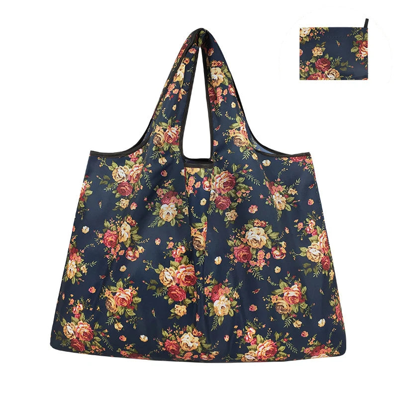 Folding Shopping Bag Large Capacity Environmental Protection Portable Handbag Supermarket Toy Storage Bags Travel Grocery Bag