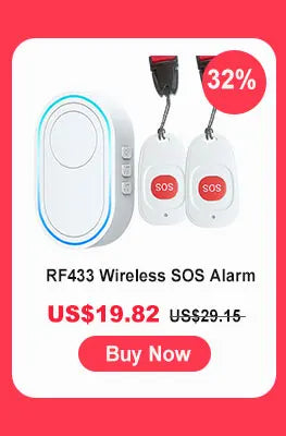 Botón de pánico de emergencia Topvico Tuya con wifi para personas mayores, alarma SOS, pulsera inalámbrica para cuidadores, buscapersonas, reloj, llamada, alerta de caídas