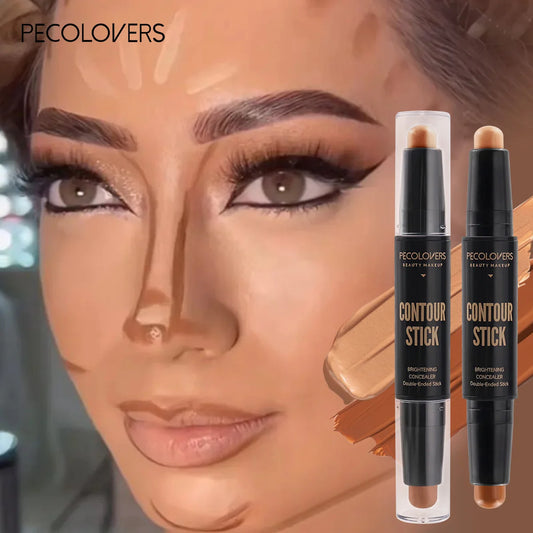 Double Head Highlight Pen Face Makeup Liquid Waterproof Contouring Foundation Contour Makeup Concealer Stick Pencil Cosmetics