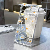 Honeybee Flower Pattern Clear Case For Xiaomi 14T Cases Xiaomi 13 12 11 Lite 5G 14 13T 12T 12X Poco M6 X6 X5 X3 F5 F6 Pro Cover