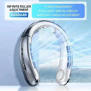 Xiaomi 8000mAh USB Hanging Neck Fan Portable Bladeless Mini Rechargeable Mute LED Digital Display Electric Air Cooler Handheld