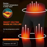 Winter Thermal Heated Jacket Men Vest Heated Underwear Men's Ski Suit USB Electric Heating Clothing Fleece Thermal Long Johns