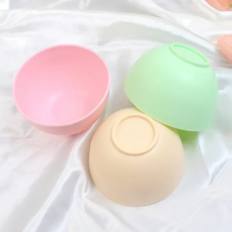 Colorful Silicone Face Mask Bowl Mask Stick Big Face Mask Powder Mixing Bowl Spatula Masks Brush Skin Care Set Belleza Y Salud