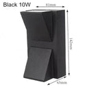 IP65 Waterproof 5W 10W  indoor outdoor Led Wall Lamp modern Aluminum Surface Mounted Cube Led Garden Porch Light AC110V-/220V