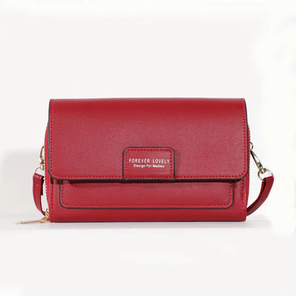 Nuevos bolsos de piel sintética para mujer, multifuncionales, de gran capacidad, tipo bandolera, a la moda, para teléfono