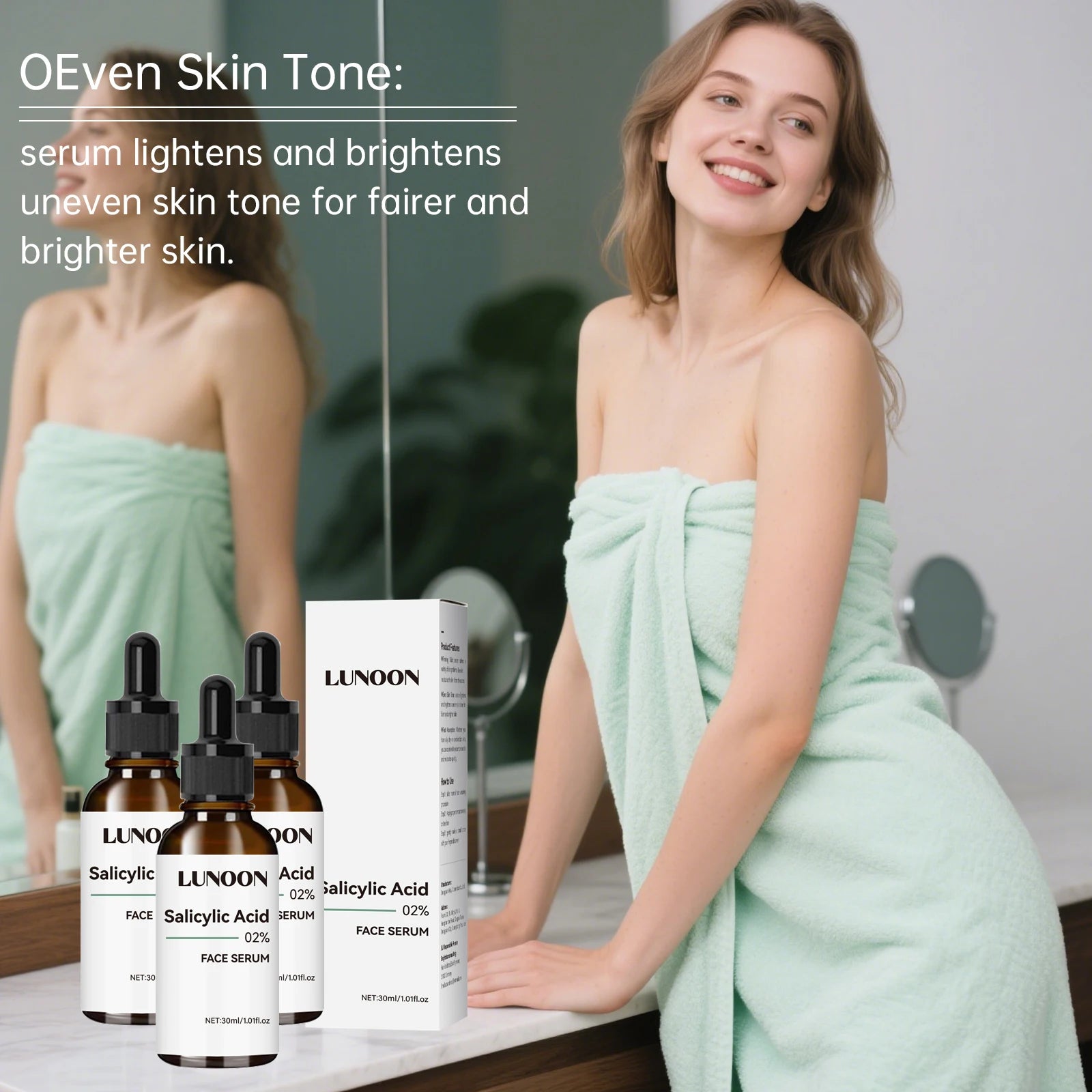 Salicylic Acid Facial Serum Firming Even Skin Tone,unclogs Pores,oil Control Lightening Fine Lines Fast Absorption Face Care