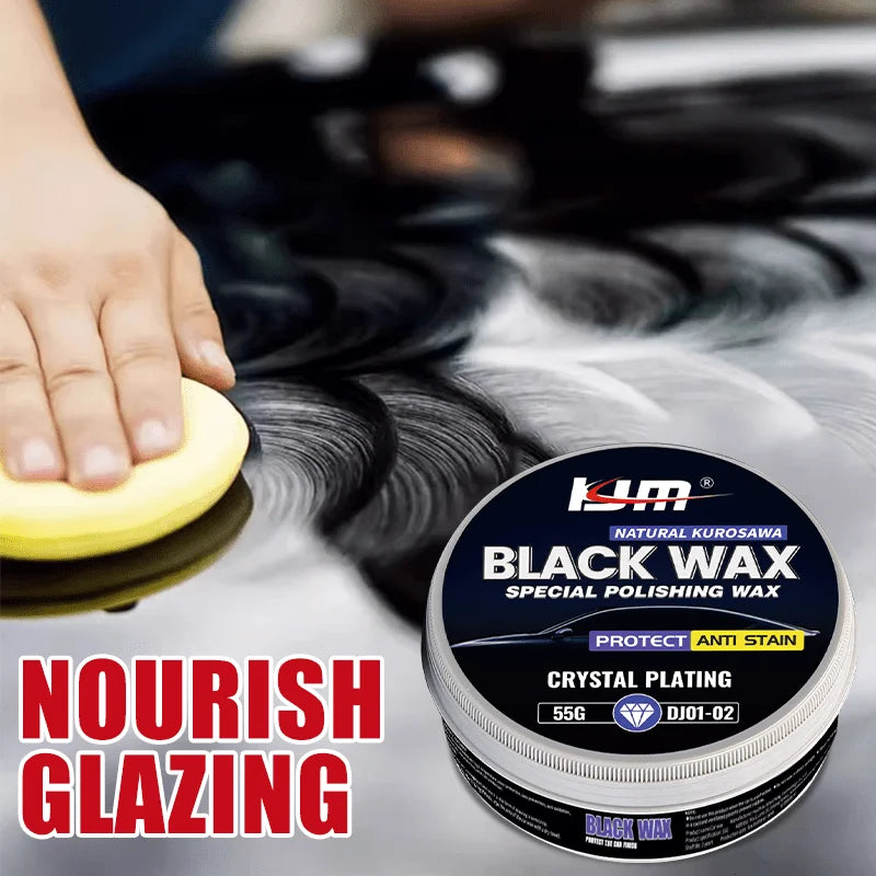 Premium black automotive wax for shine and protection - Fit, polish and maintain waxes for enhanced shine and durability