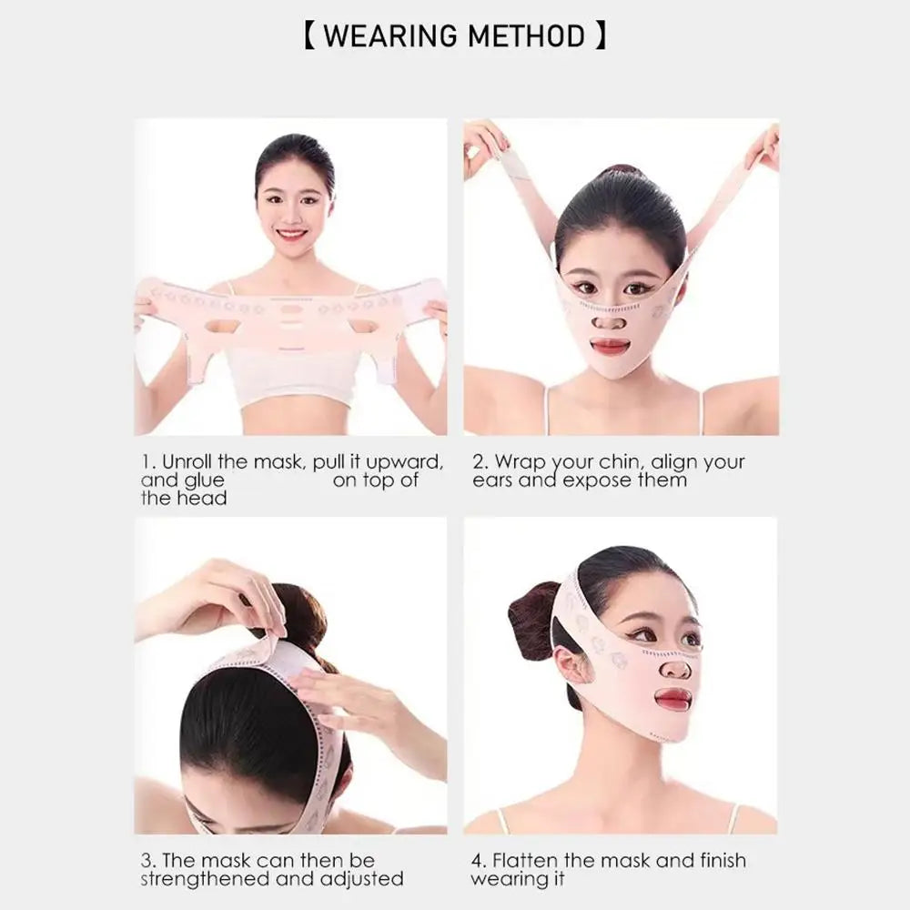 1PCS Chin Cheek Slimming Bandage V Shaper V Line Lifting Mask Face Lifting Anti Wrinkle Strap Band Sleeping Mask Beauty Care