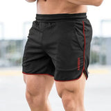 Men's Breathable Sports Shorts Fitness Running Short Pants Quick Dry Slim-Fit Training Pants New Summer Mesh Printing Men's Shorts