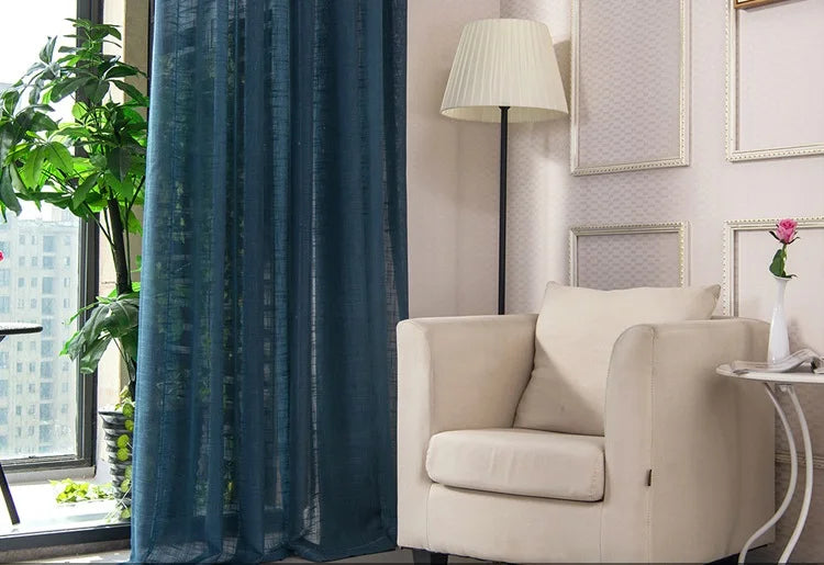 Japanese cotton linen sheer curtains for bedroom living room curtains for study curtain living room set plan curtain tulle