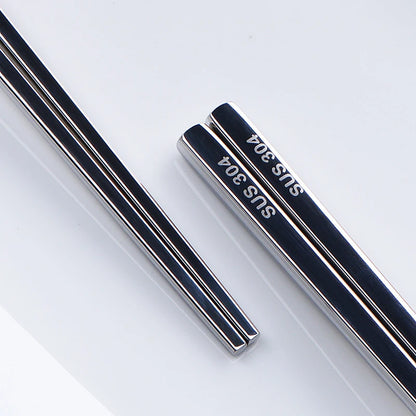 23cm Exquisite Dragon Pattern Chopsticks 304 Stainless Steel Non-slip Chinese Chopstick Food Sushi Sticks Home Kitchen Tableware